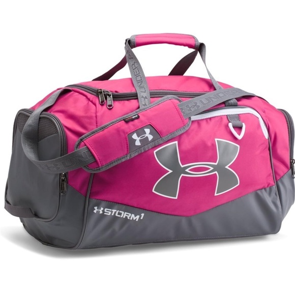 NEW Under Armour Pink and Gray Women's Duffel Bag Under Armour Storm Undeniable - Picture 1 of 5